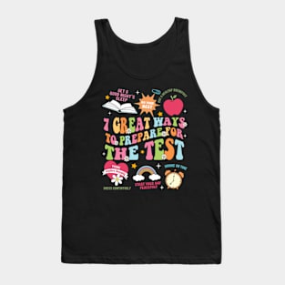 Funny Teacher Test Day Motivational Teacher Starr Testing Tank Top